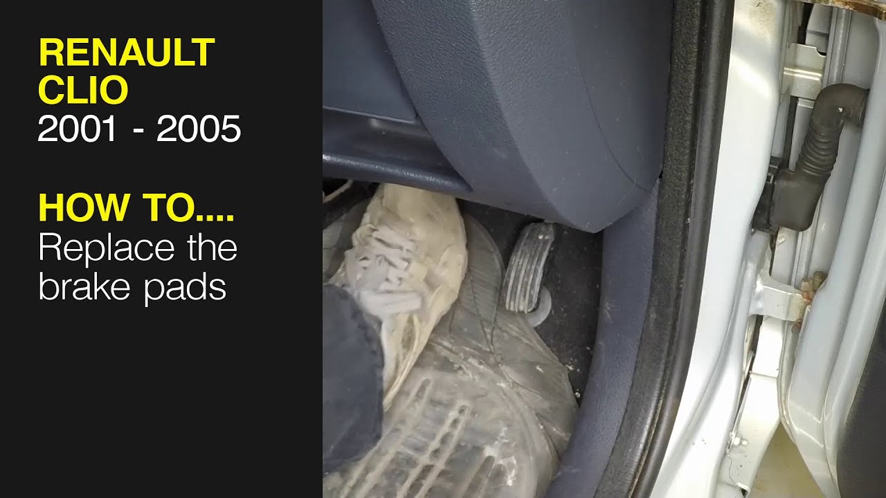 How to Replace the front brake pads on a Renault Clio 2001 to 2005