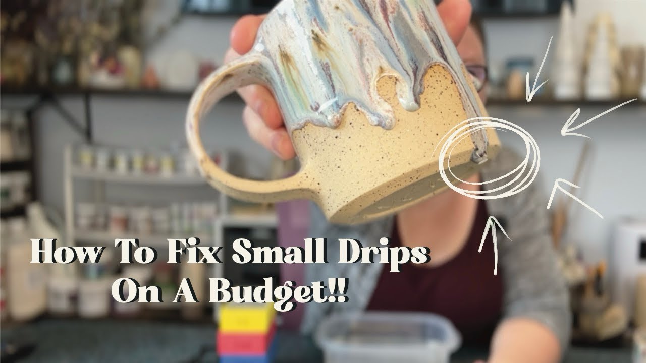 Fixing Small Glaze Drips On A Budget!