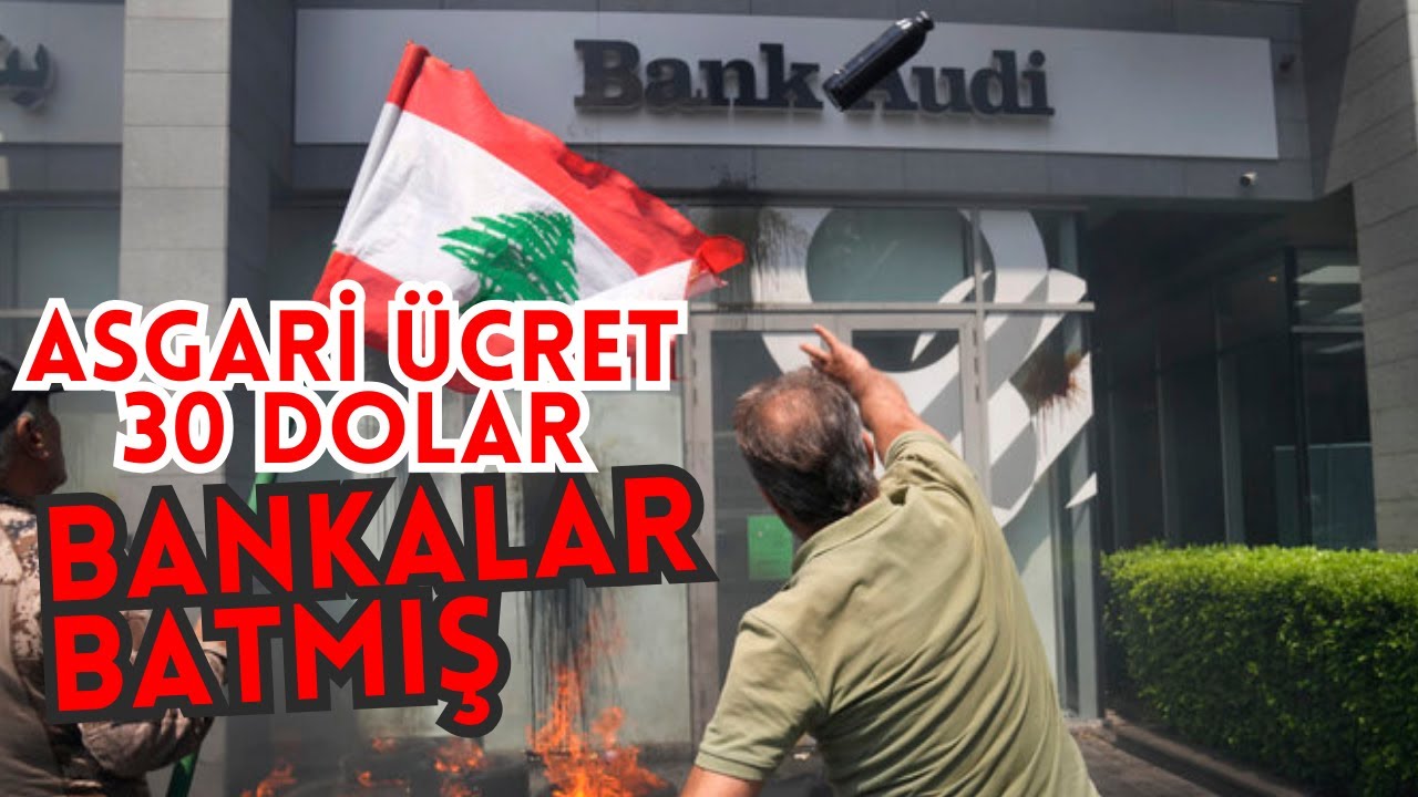 ÜLKEDE BANKALAR BATMIŞ - ASGARİ ÜCRET 30 DOLARA DÜŞMÜŞ - LÜBNAN ~93