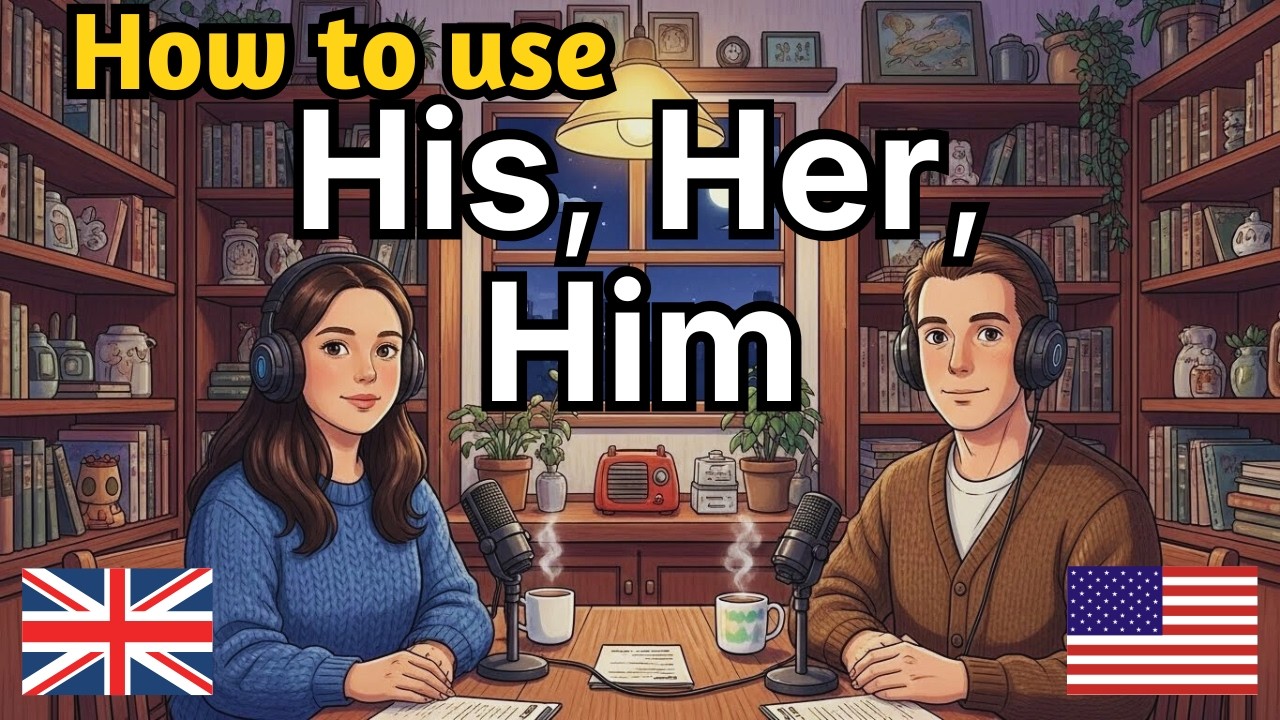 Learn English with Real Conversations Podcast | How to Use HIS, HER, HIM in English