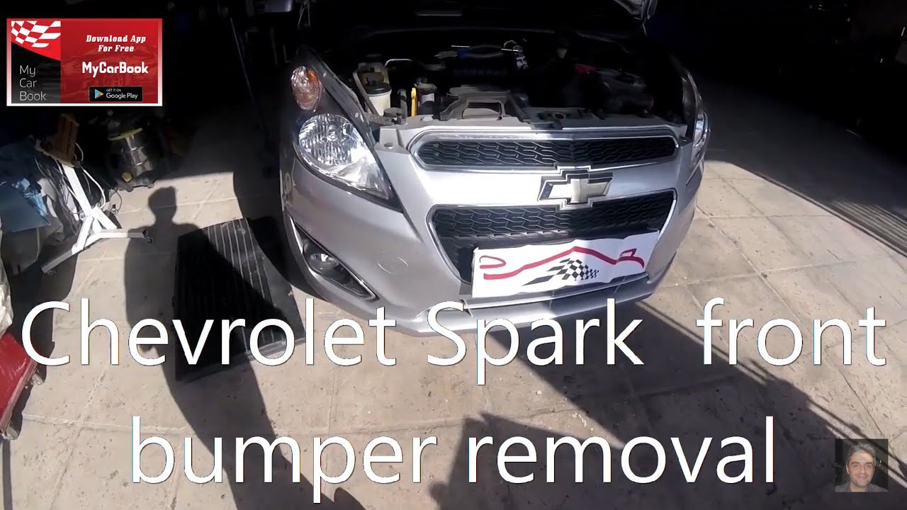Chevrolet Spark 2009-2015 front bumper removal