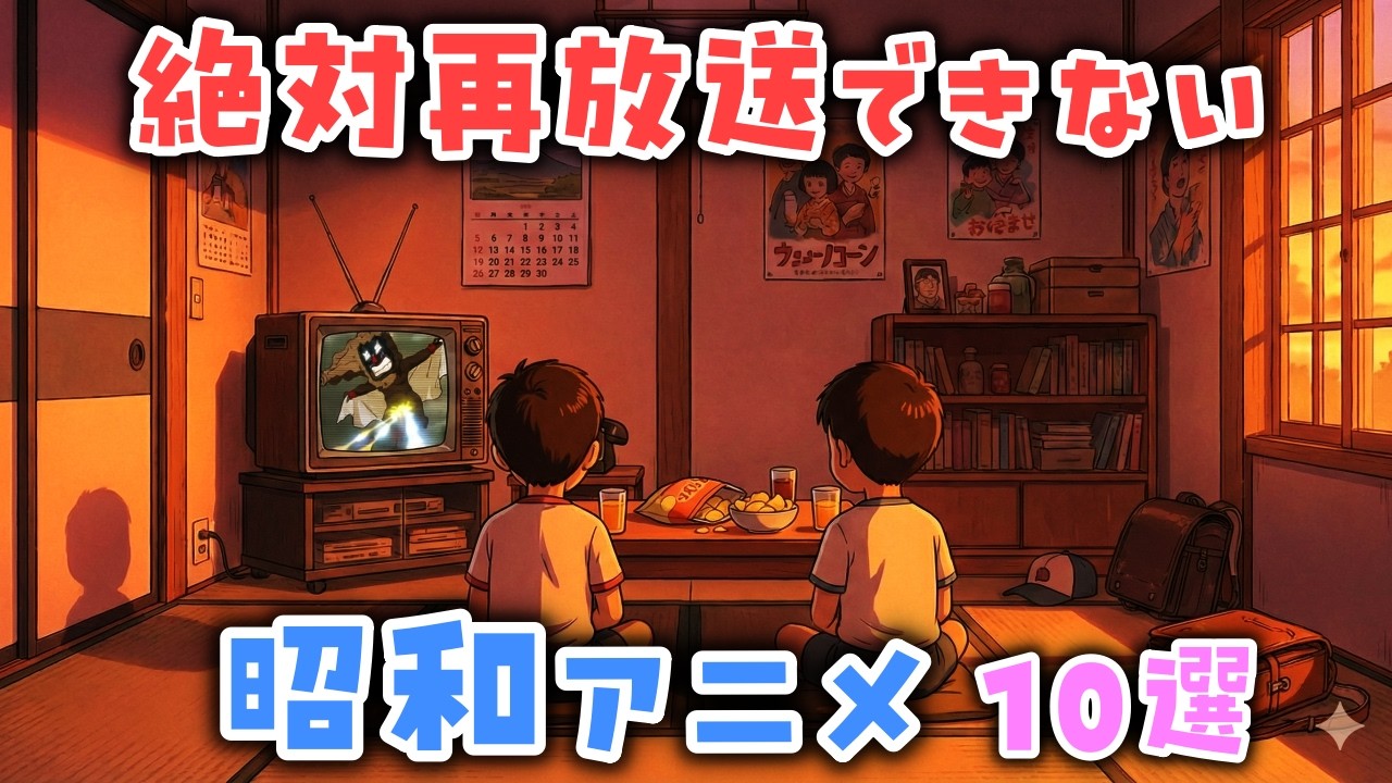 【ゆっくり解説】現在では絶対に再放送できない「昭和のアニメ」10選