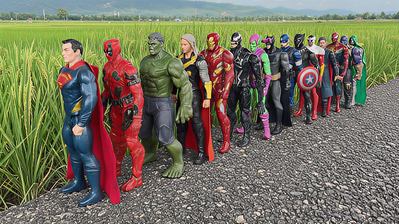 AVENGERS SUPERHERO GAME, MARVEL SPIDER-MAN, HULK, CAPTAIN AMERICA, THOR, IRON MAN, VENOM, THANOS