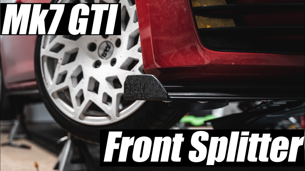 Installing Flow Designs Mk7 GTI Front Splitter!