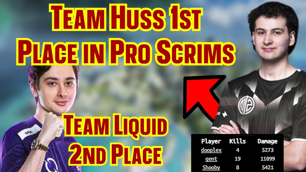 Gent dropped 11,000 damage in pro scrims | Team Liquid was in 2nd place with Gild as a sub.
