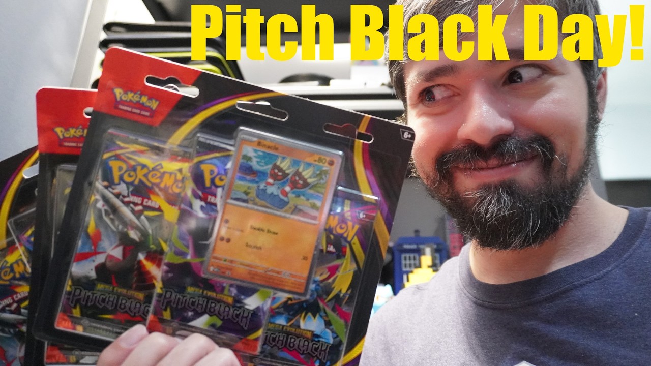 Pitch Black Day! Local Con, Trades and Opening Pitch Black ETB and 3 pack Blisters