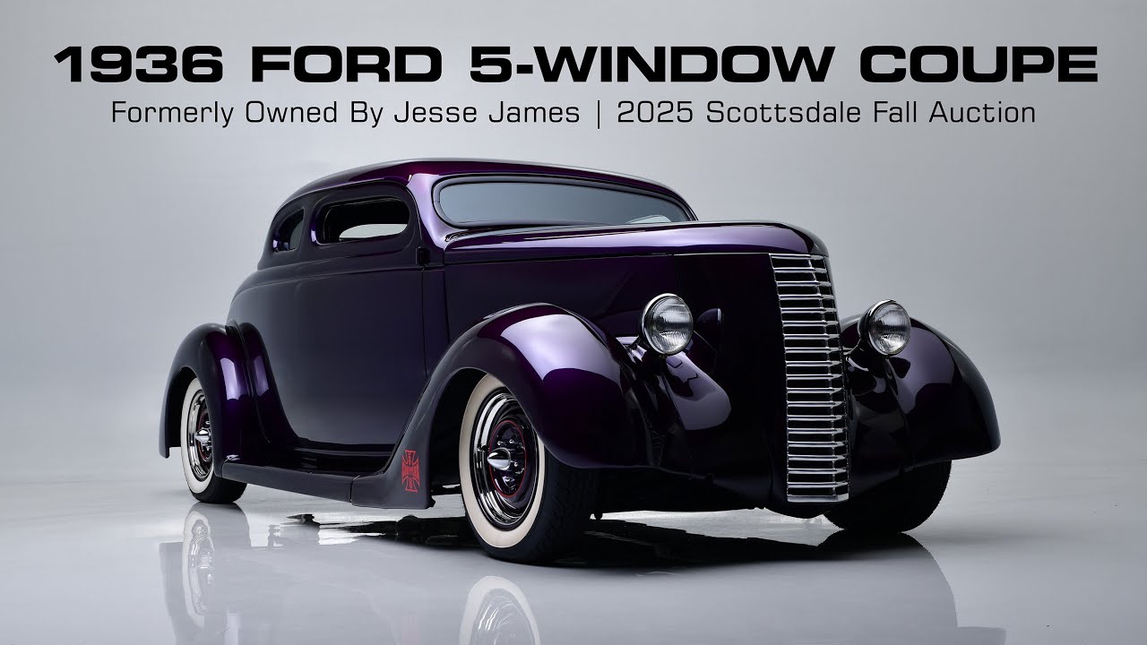 ПЕРВЫЙ ВЗГЛЯД // Ford 5-Window Custom Coupe 1936 года — осенний аукцион Barrett-Jackson в Скоттсд...