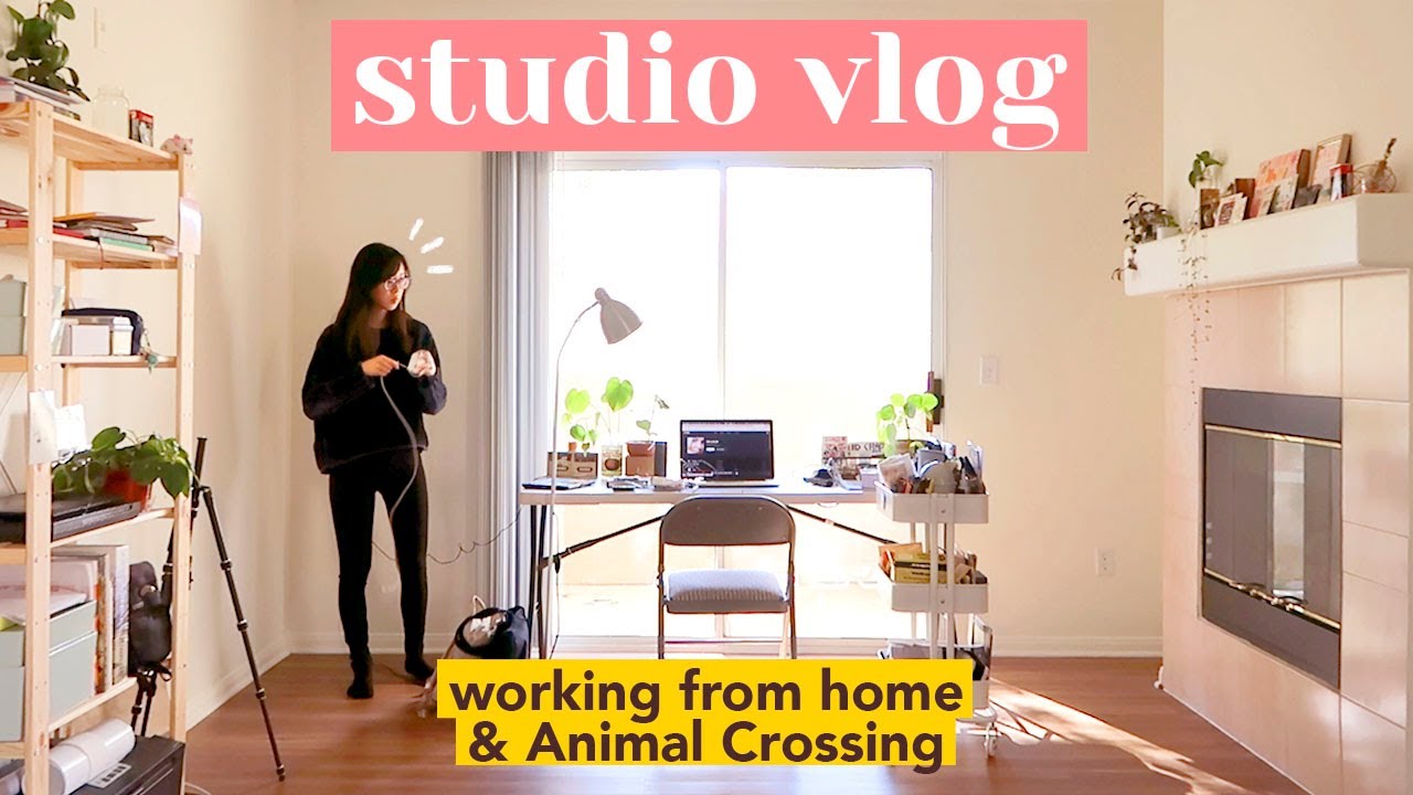 ☀ STUDIO VLOG 20 ☀ Working from home, Animal Crossing, & more!