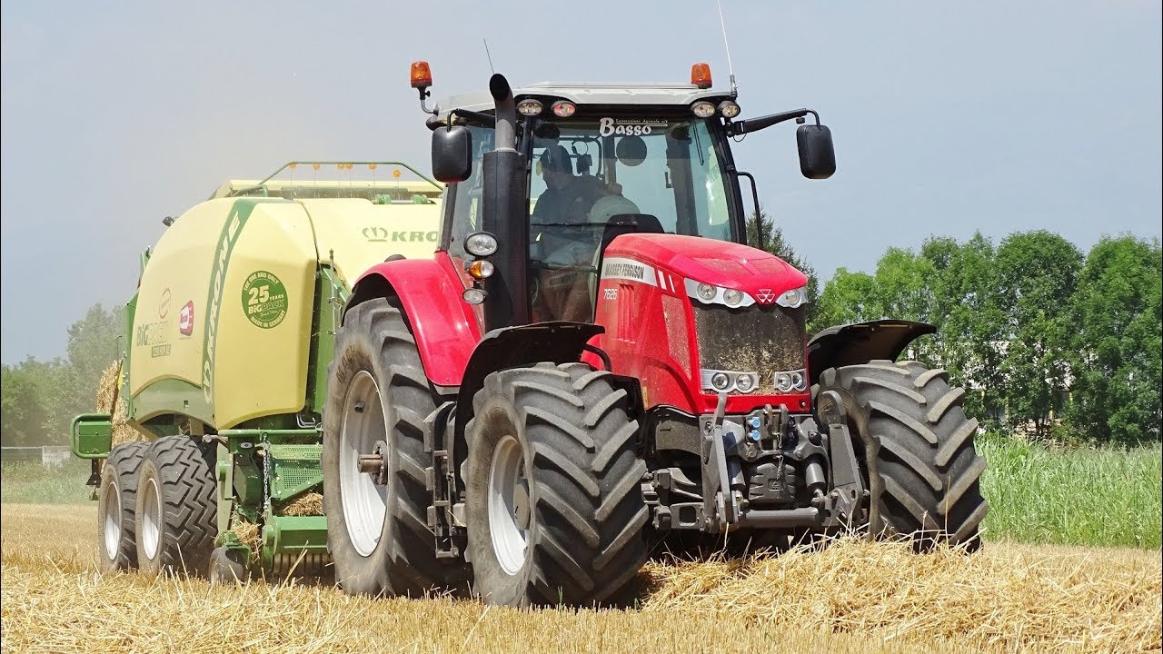 Massey Ferguson 7626 Dyna-6 + Krone BiG Pack 1290 HDP XC | BASSO