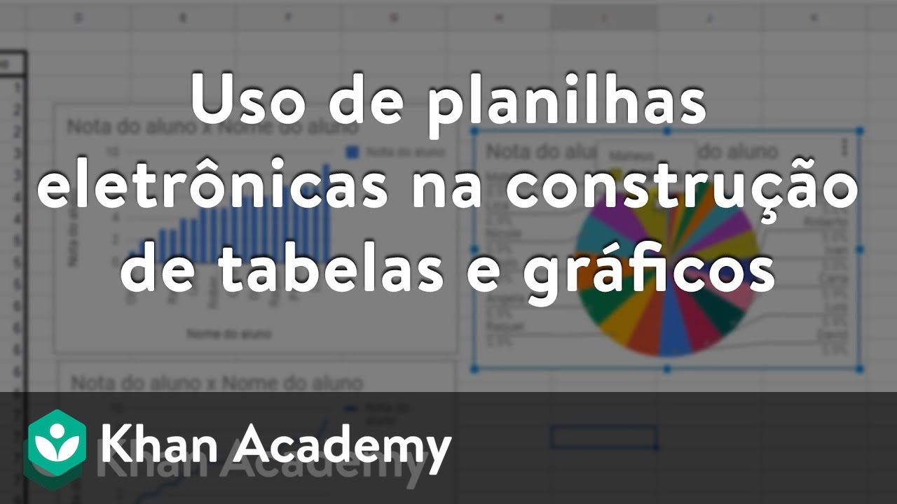 Uso de planilhas eletr&ocirc;nicas na constru&ccedil;&atilde;o de tabelas e gr&aacute;ficos