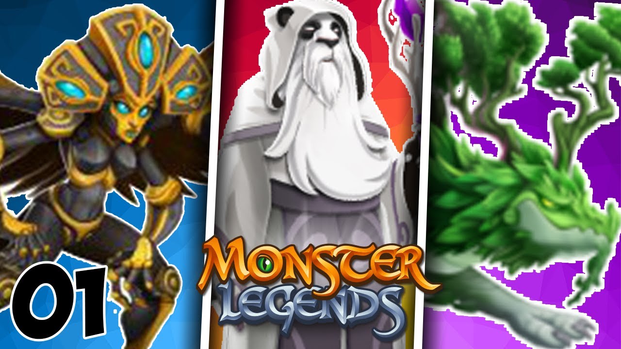 DREKK + OBSIDIANE + WHITE PANDALF - Retos en Monster Legends + Review #01