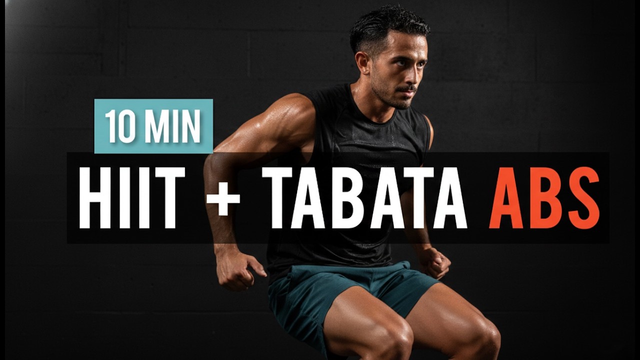 Full Body HIIT + TABATA ABS Workout 🔥 23 Minutes | Fat Burn & Core | No Equipment
