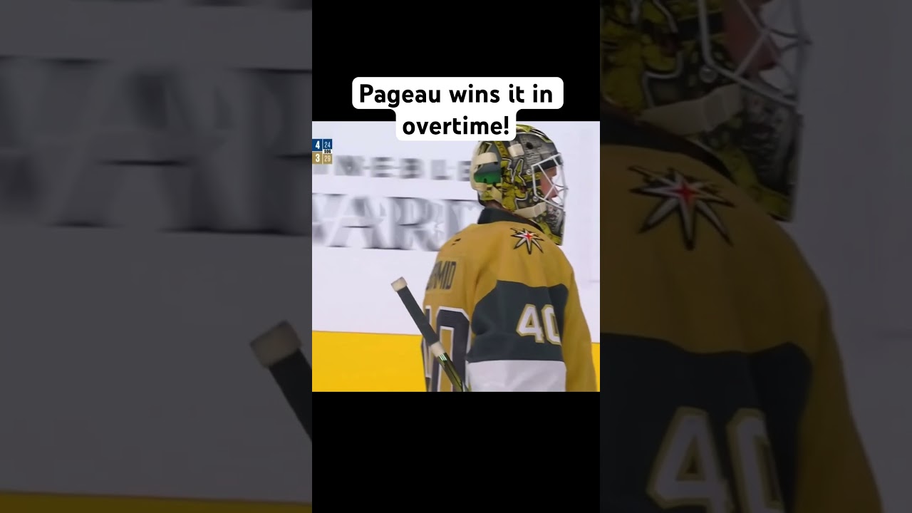 J.G. Pageau wins it in overtime shorthanded!