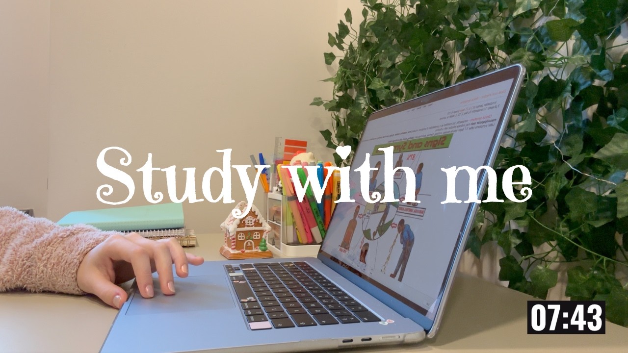 📚 2 HOUR STUDY WITH ME | pomodoro 60/10 + rain sounds