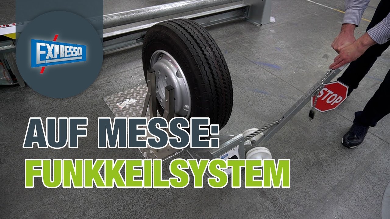 EXPRESSO StopTrucks: LKW Funkkeil R&uuml;ckhalte- und Sicherungssystem