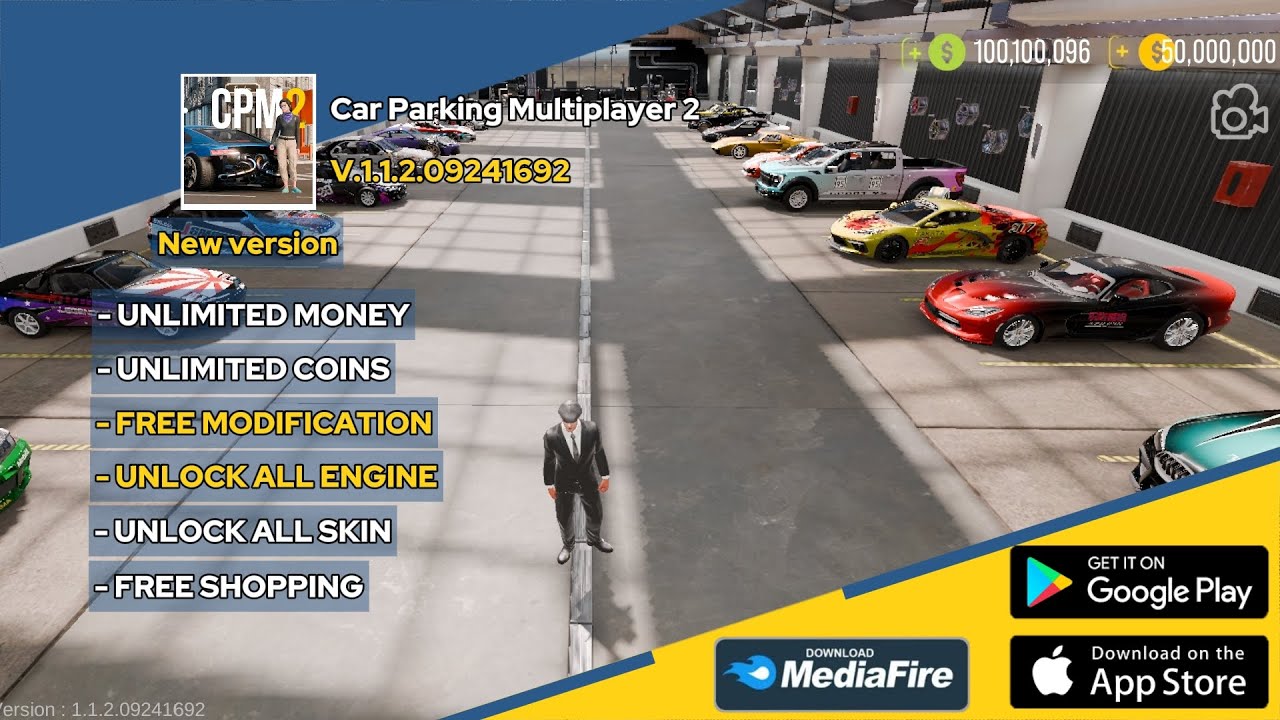 Car Parking Multiplayer 2 MOD APK v1.1.2 | Unlimited Everything, All Cars Unlocked 2024