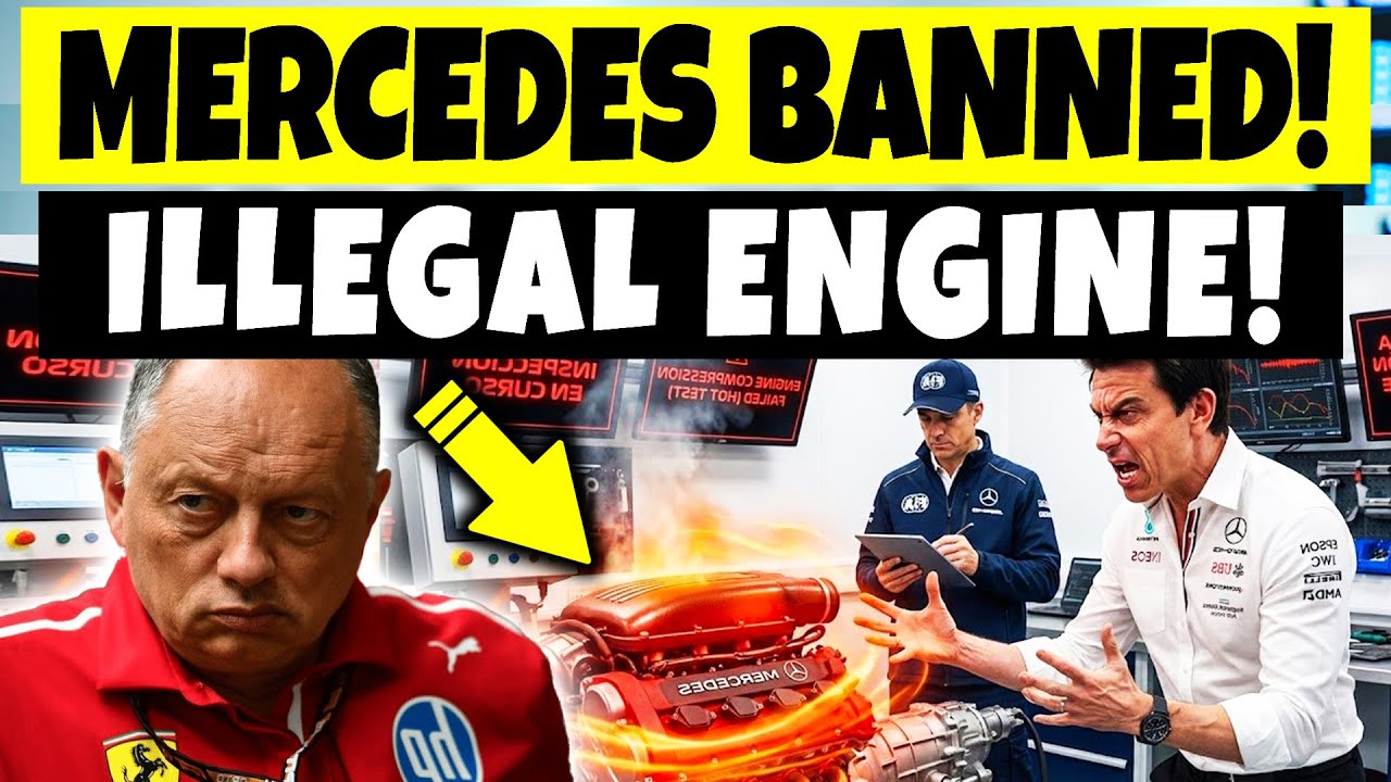 Mercedes DISQUALIFIED! Mercedes FORCED to Remove SECRET 2026 Engine TRICK!