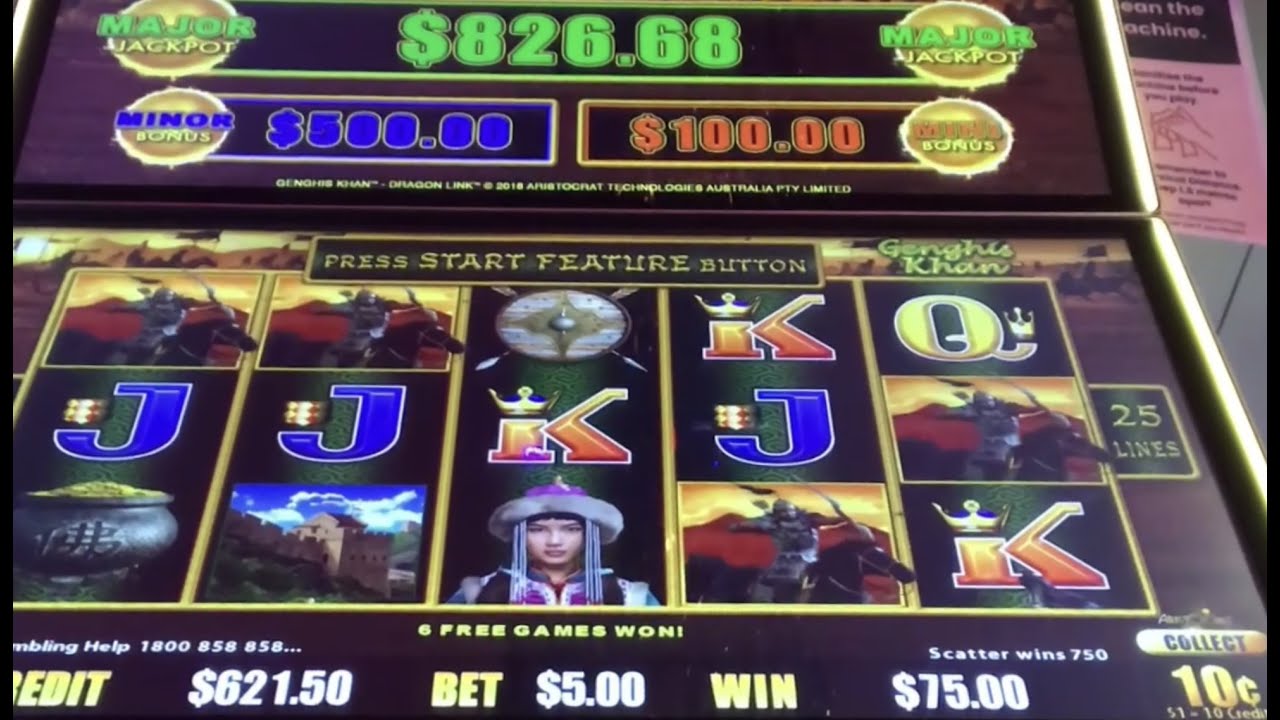 DRAGON LINK GENGHIS KHAN 🐉 POKIE WIN SLOT MACHINE