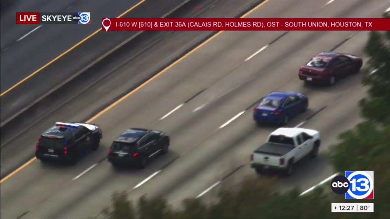 Mitsubishi 100+mph police chase from Galveston to Houston