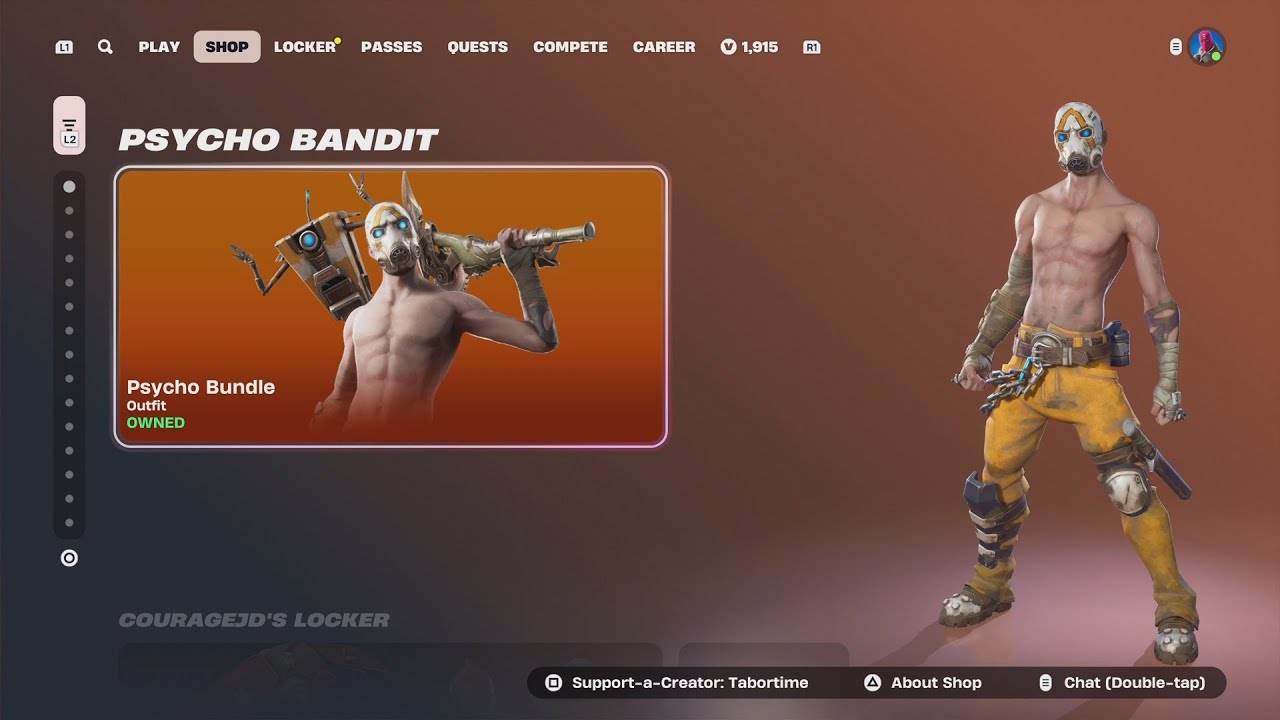 Borderlands x Fortnite (PSYCHO BANDIT RETURNS) 🔥