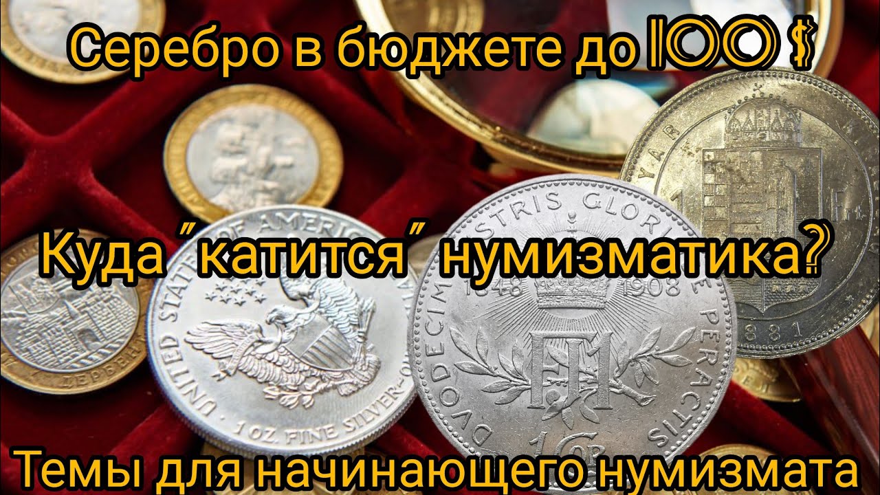 Темы для начинающего нумизмата. Серебро до 100$.