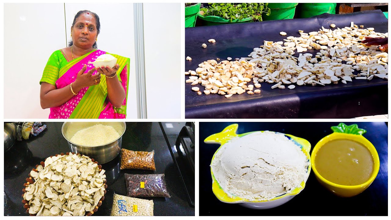 சக்கரவள்ளிகிழங்கு Health Mix Preparation|Home Made Health Mix|@Ammaveetusamayal