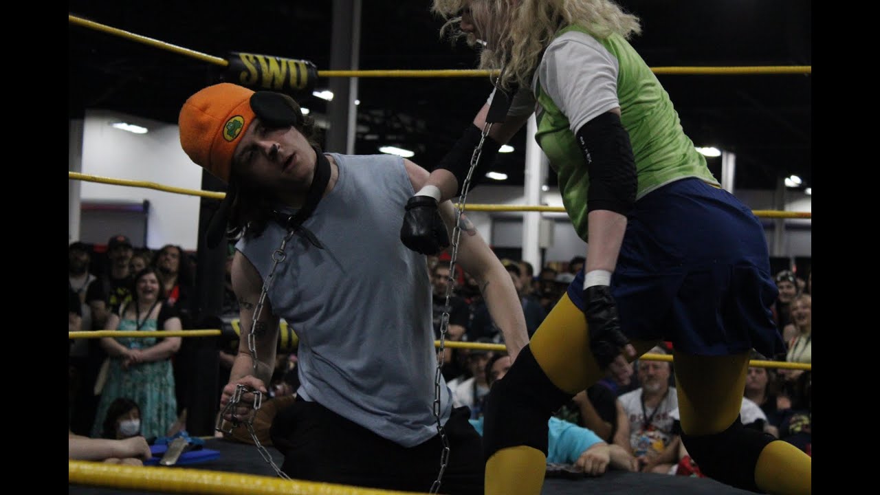 Isabelle vs Parappa The Rapper [ Dog Collar Match ] - Cosplay Pro Wrestling