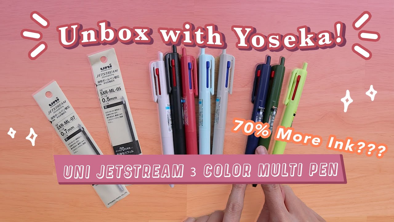 Unbox with Yoseka: Uni Jetstream 3 Color Multi Pen