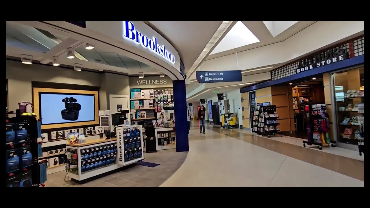 A quiet walk through Terminal A at San Jose Mineta Airport, CA