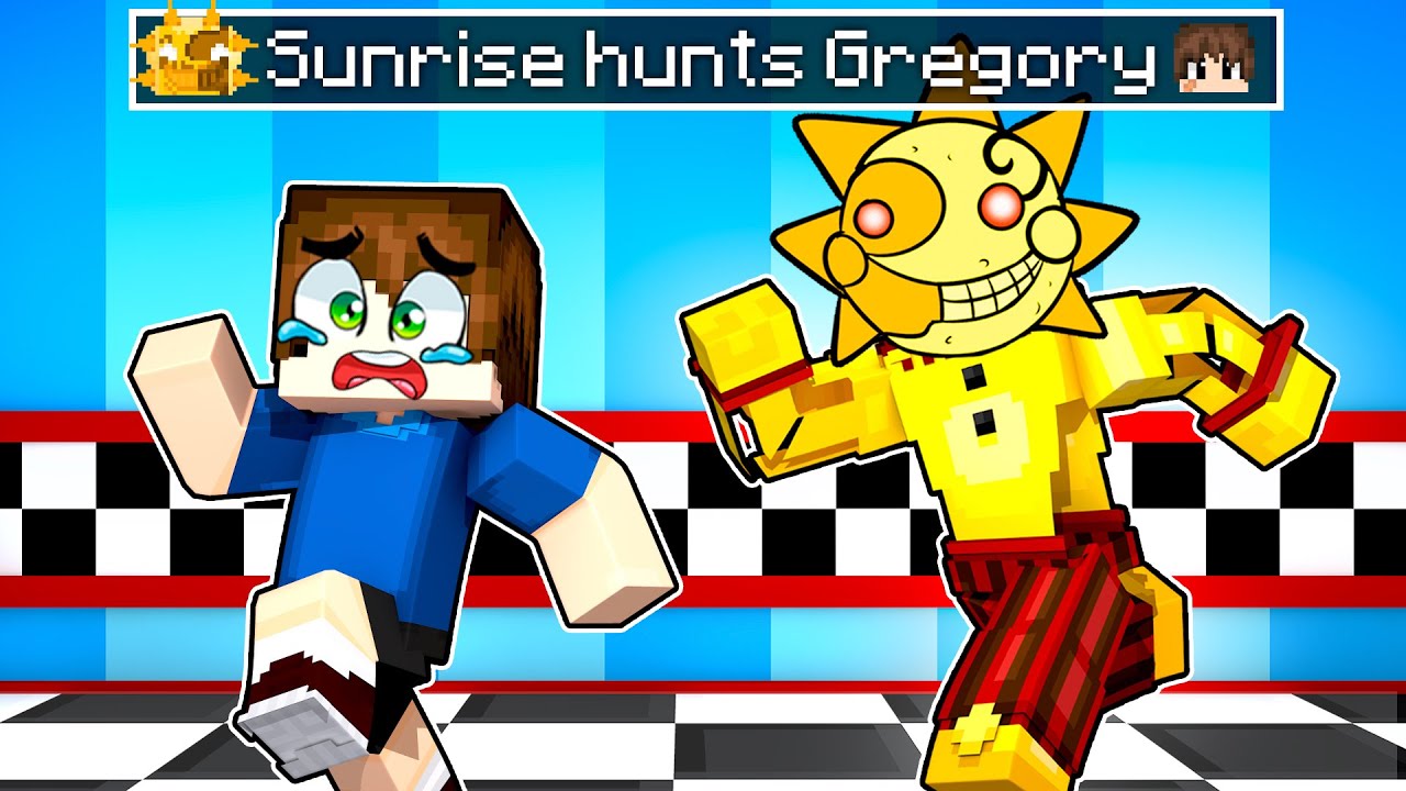 HUNTED by SUNRISE in Minecraft Security Breach FNAF