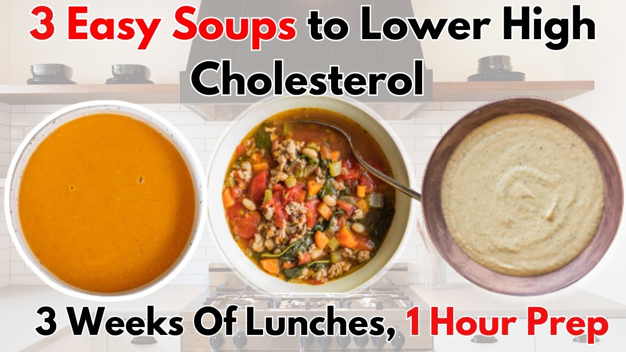How I Cook 3 Low Cholesterol Soup Recipes in 1 HOUR (with Recipes!)