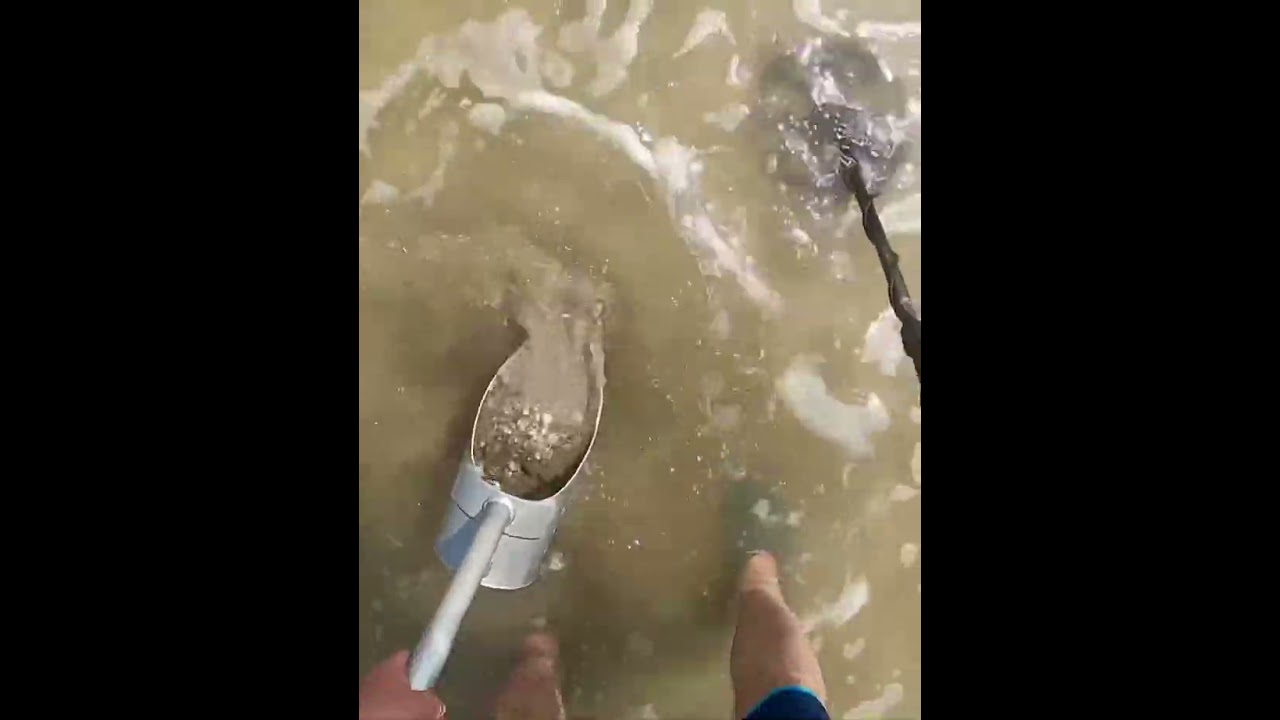 Finding cool stuff on a Texas beach with a metal detector