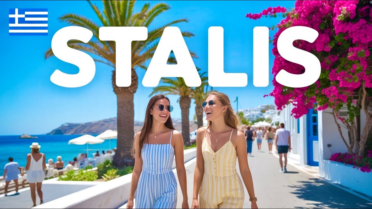 Walking through STALIS CRETE, GREECE 🇬🇷 Such A Vibrant Place