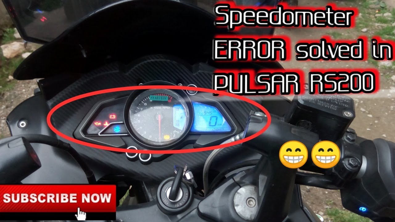 speedometer problem solved on my pulsar rs200.