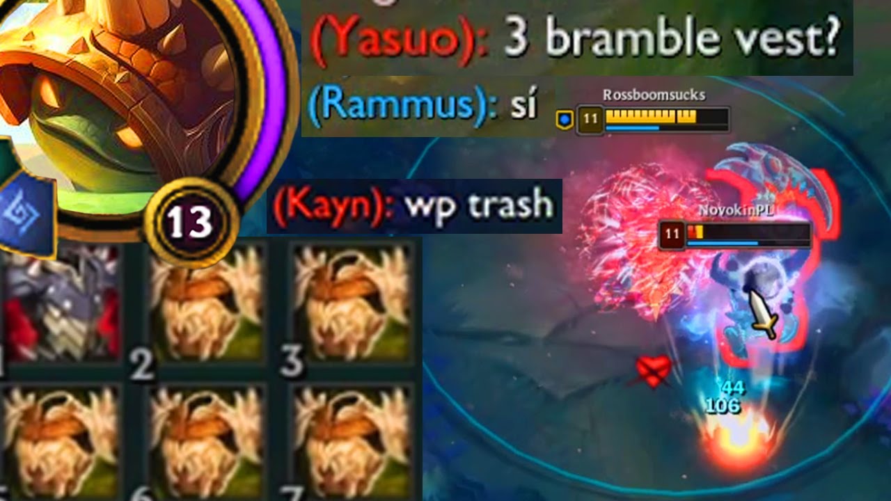 In season 11 thornmails stack so I bought 6 and let people one shot themselves on me