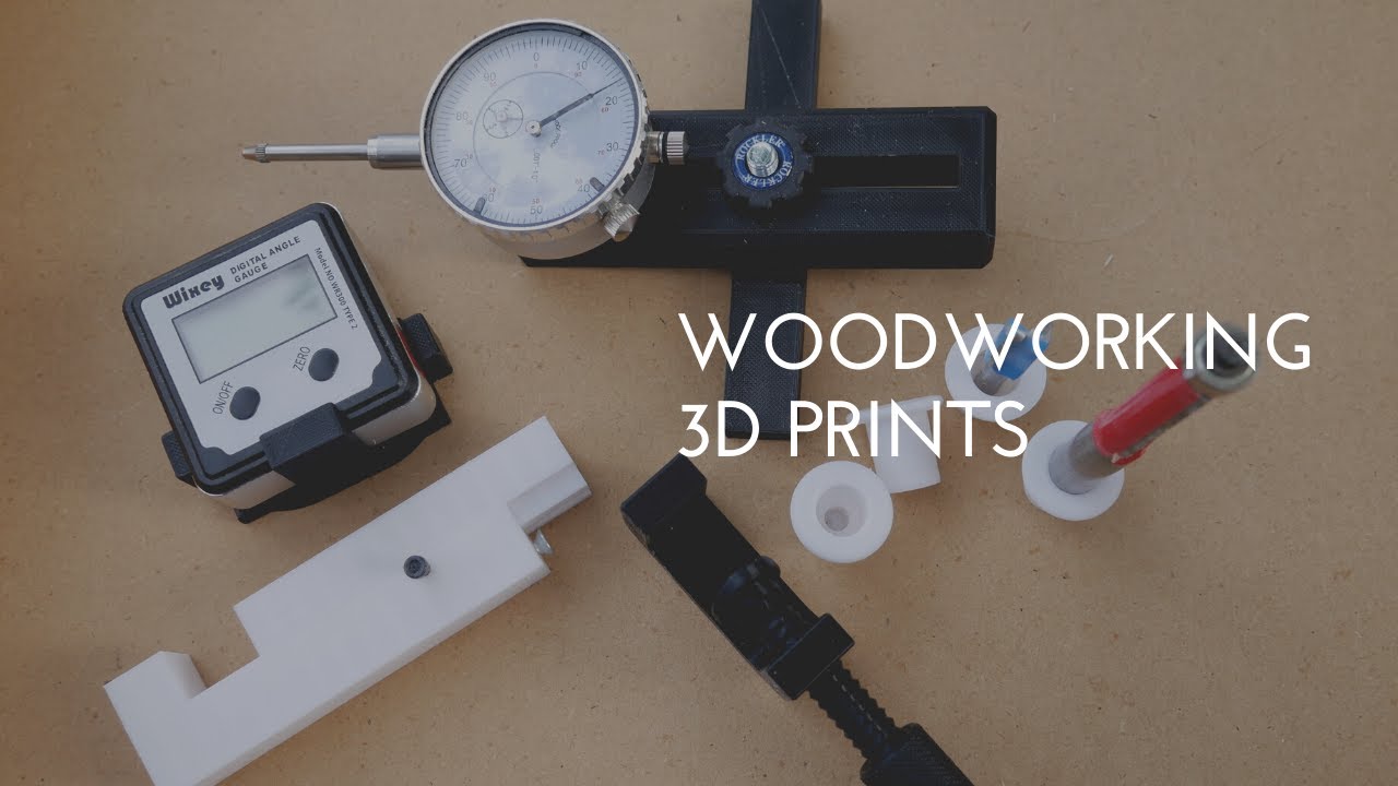 5 Awesome 3D PRINTS for WOODWORKING // TheTranq