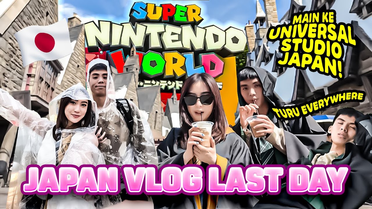 DESTINASI TERAKHIR DI JEPANG MAIN KE UNIVERSAL STUDIO JAPAN | JAPAN VLOG DAY 6 (LAST DAY)