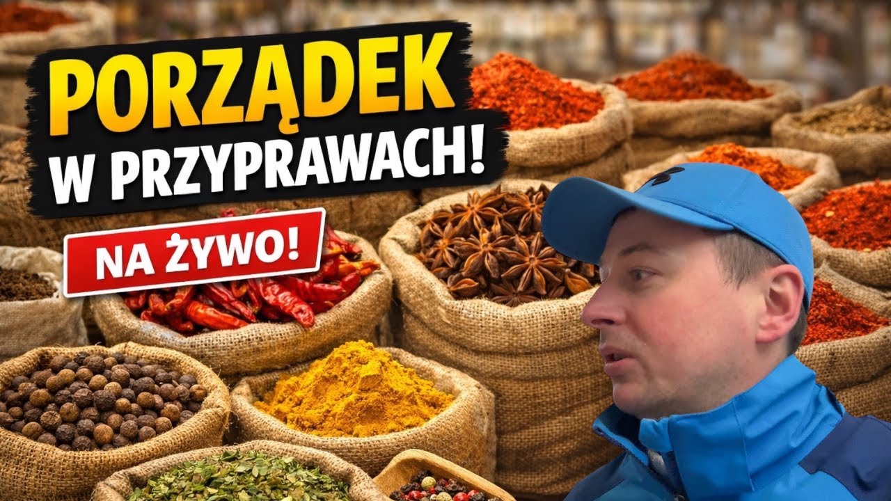 Robię PORZĄDEK w przyprawach 🔥🔥 Live o smakach, bałaganie i gotowaniu! Albin Gotuje i Żyje