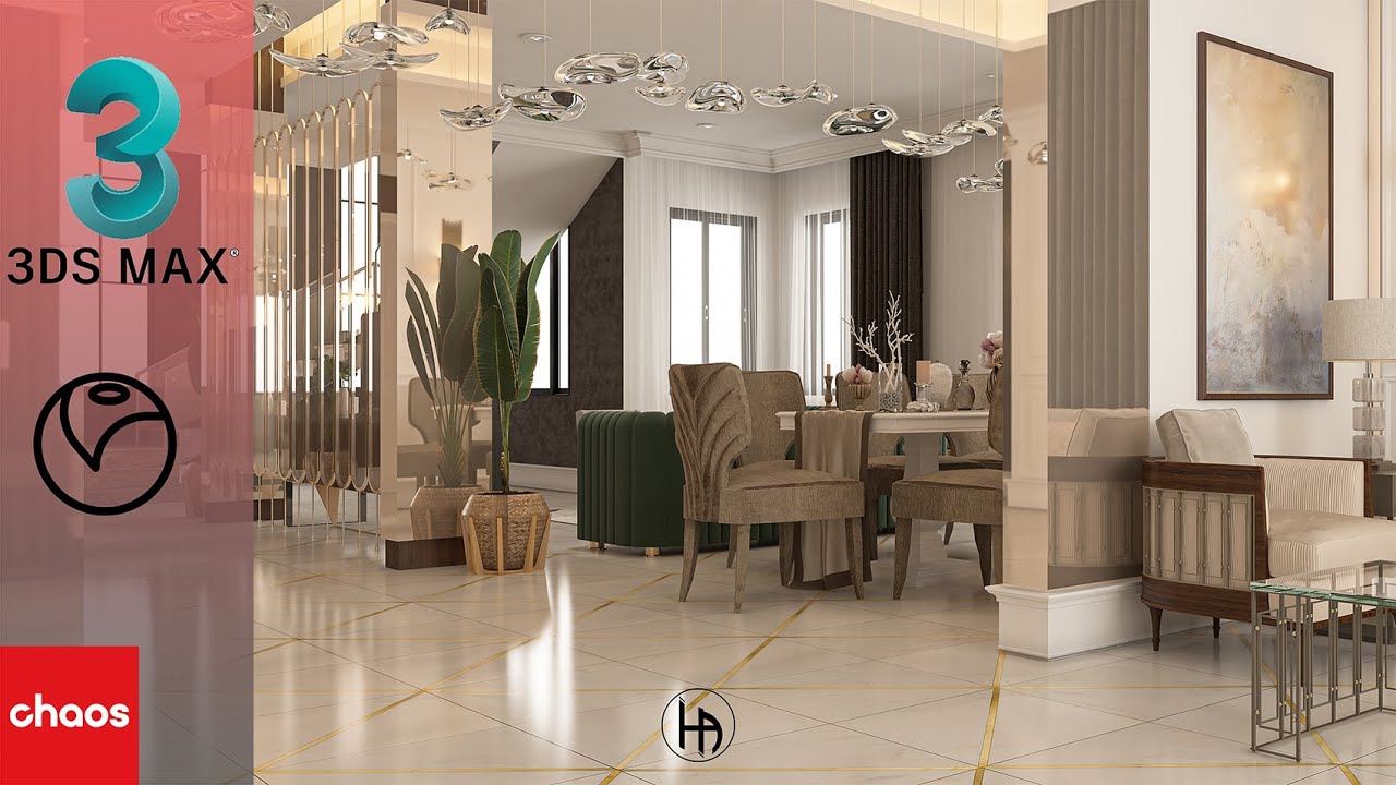 Interior workshop 3Ds max & vray (NEW CLASSIC) - L 01 (Modeling)
