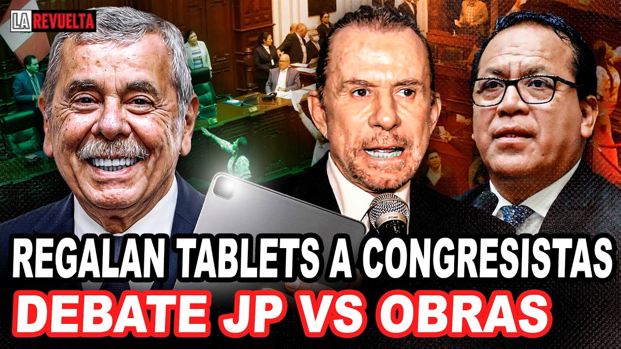 ROSPIGLIOSI REGALA TABLETS A CONGRESISTAS | OBRAS VS JP | LA REVUELTA 🔴