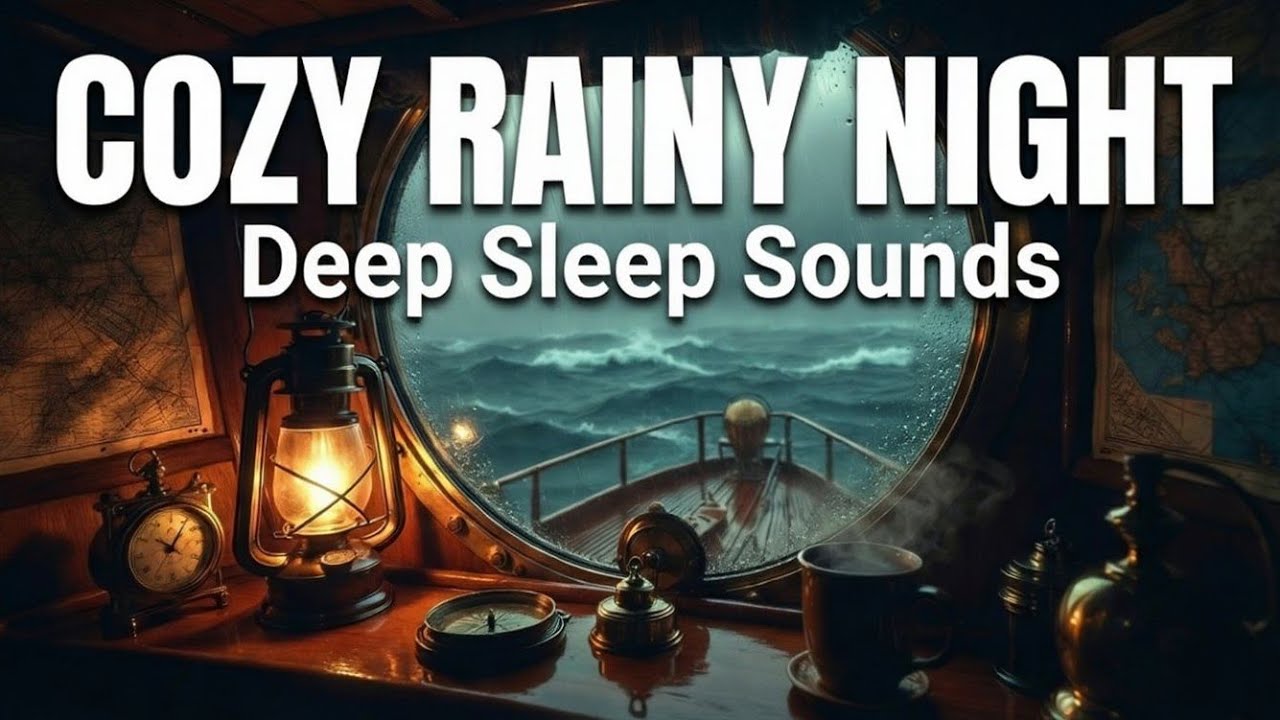 Relaxing Jazz Music & Rain Sounds 🌧️ Cozy Ambience for Sleep, Study & Focus