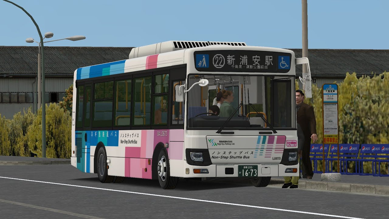OMSI2 22系統 新浦安駅～千鳥車庫 いすゞエルガミオ(LR290J4)