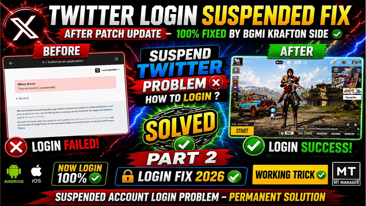  ✅How To Login Suspended Twitter In GMIBMI 🟡 Twitter Suspended ID Login FIX Kaise Kre 100% Solution 