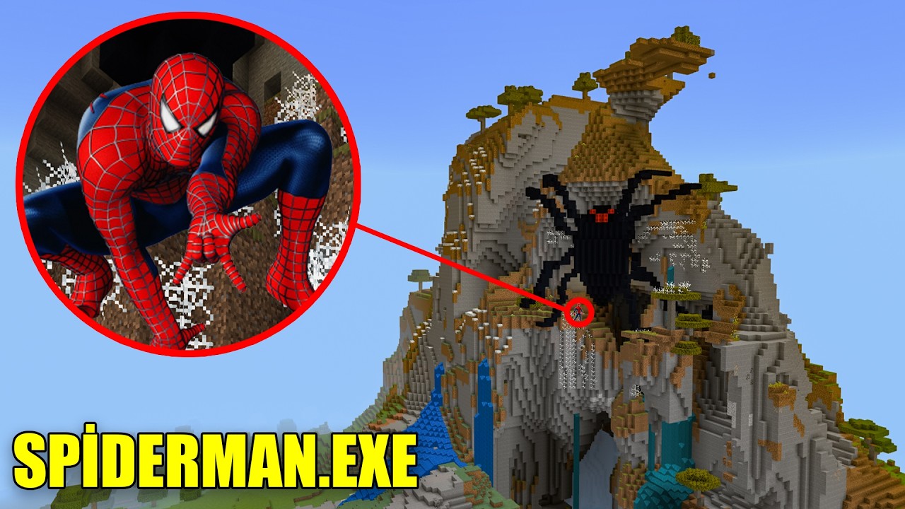 ÖRÜMCEK YUVASINDA Spiderman.exe'yi BULDUM! - Minecraft