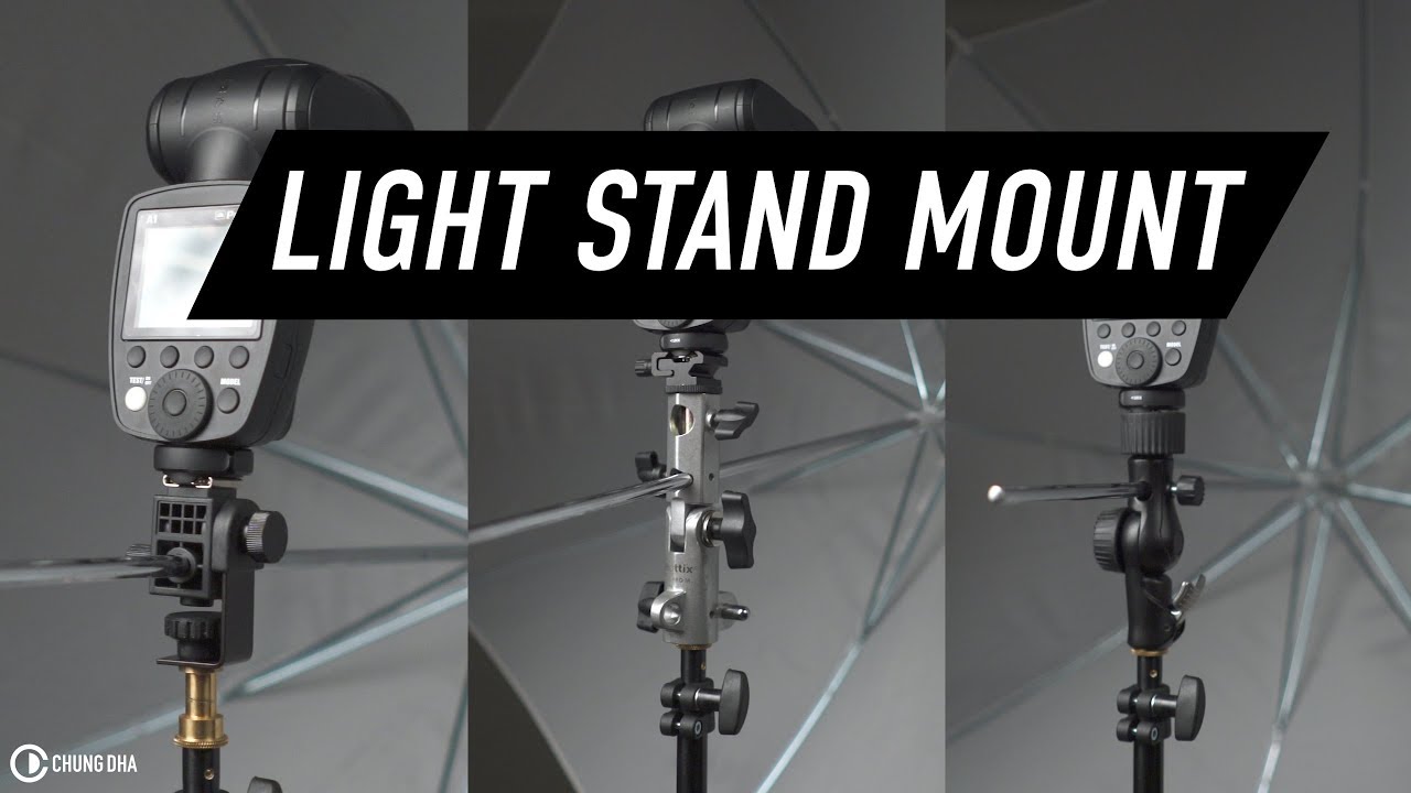 Light stand speedlite mount - Chung Dha