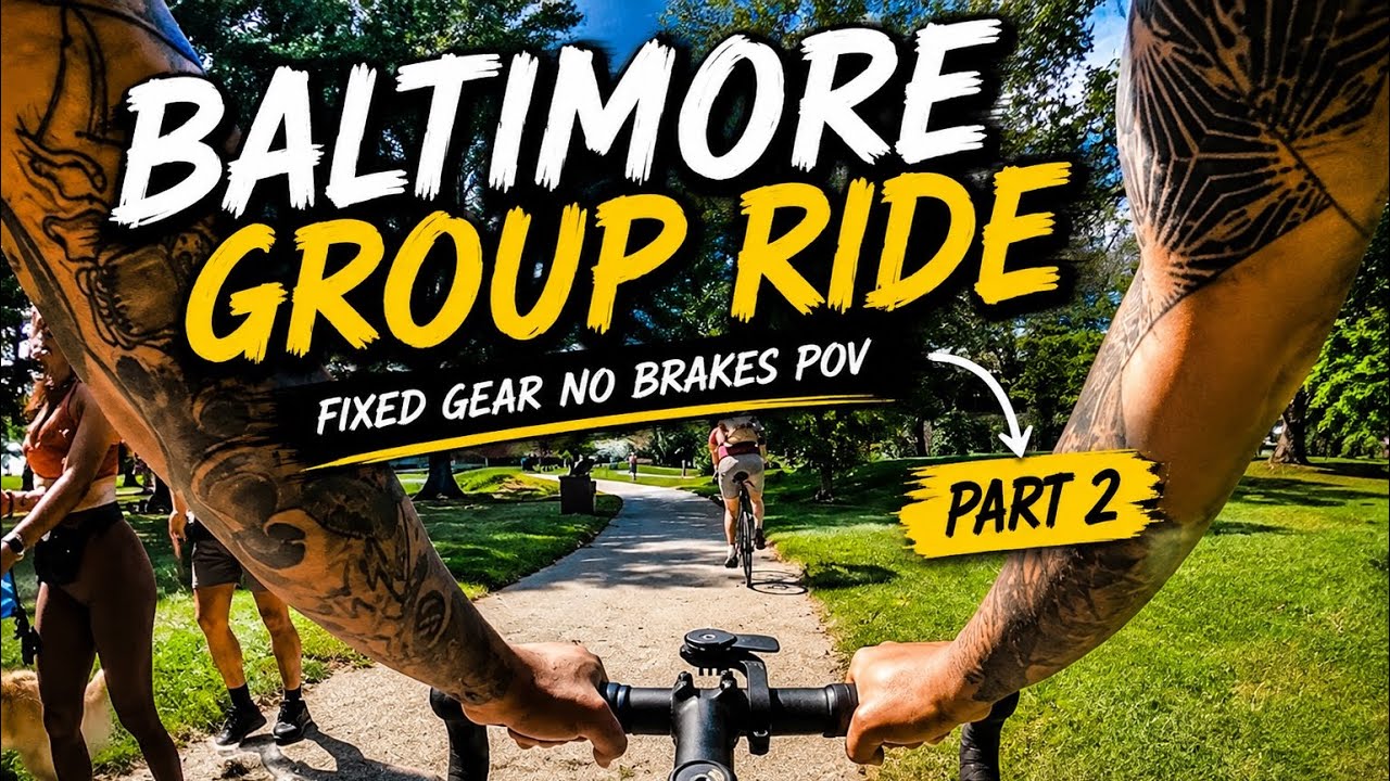Baltimore Group Ride | Fixed Gear No Brakes POV