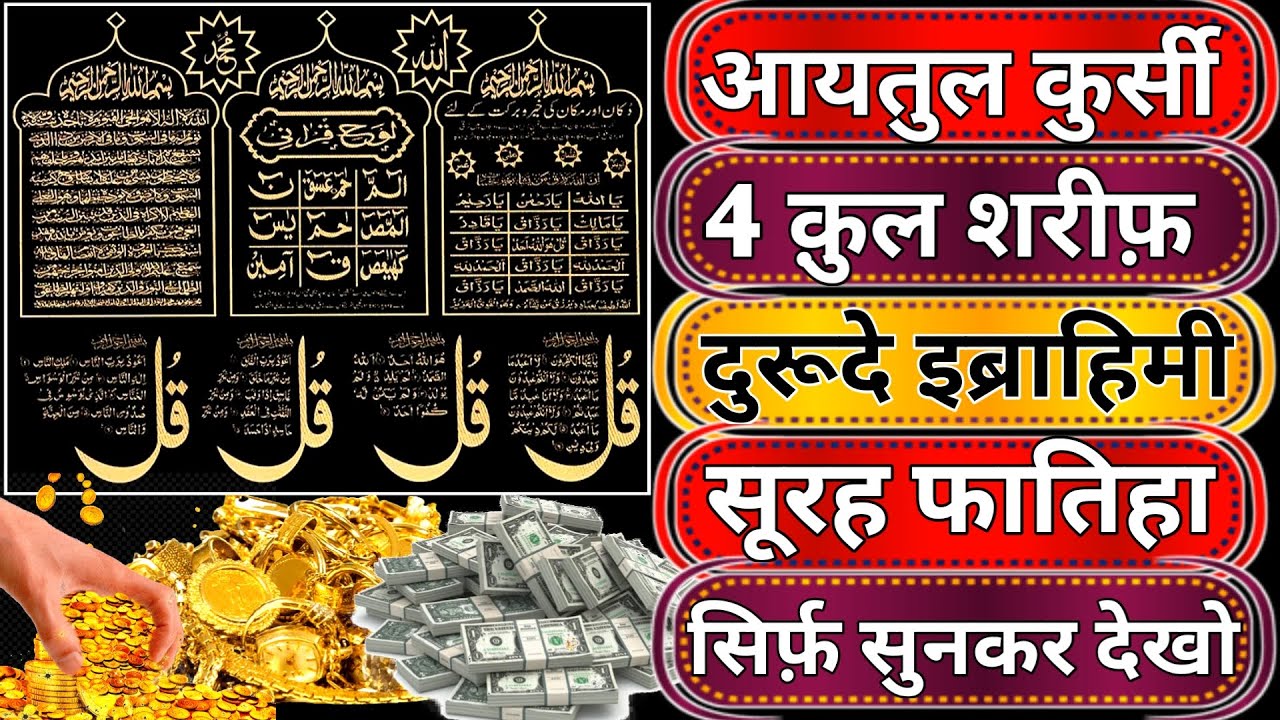 Morning Wazifa of Risk | 4 Qul | Ayatul Kursi | Surah Baqarah | Durood Tanjeena | Barkat ka Wazifa