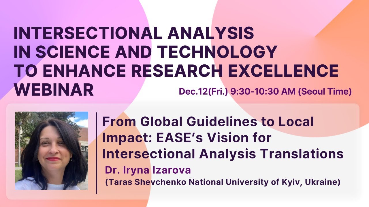 From Global Guidelines to Local Impact: EASE’s Vision for Intersectional Analysis Translations
