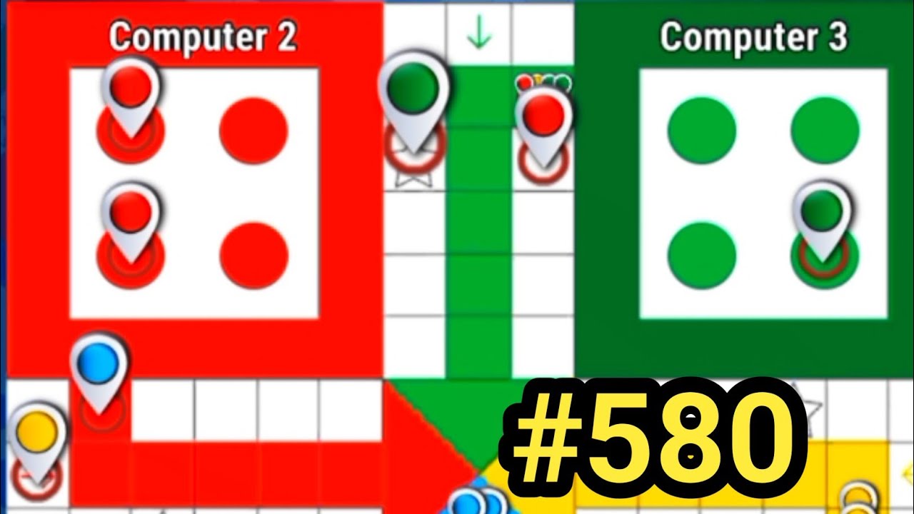 Tricks & Tips Ludo King | How to Win Ludo king 4 players gameplay|Ludo king #580 #ludoking #games 