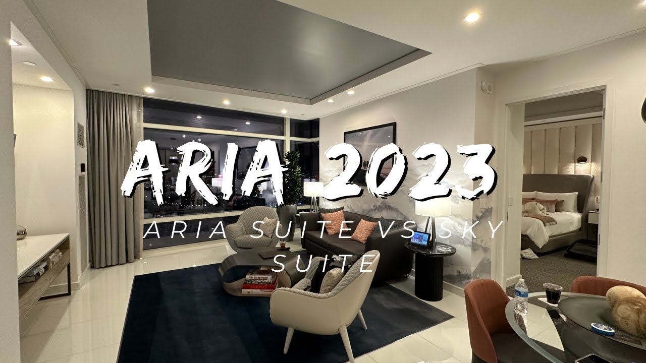2023 weekend at Aria Las Vegas - Aria Suite VS Sky Suite - Aria Restaurants - Lounge